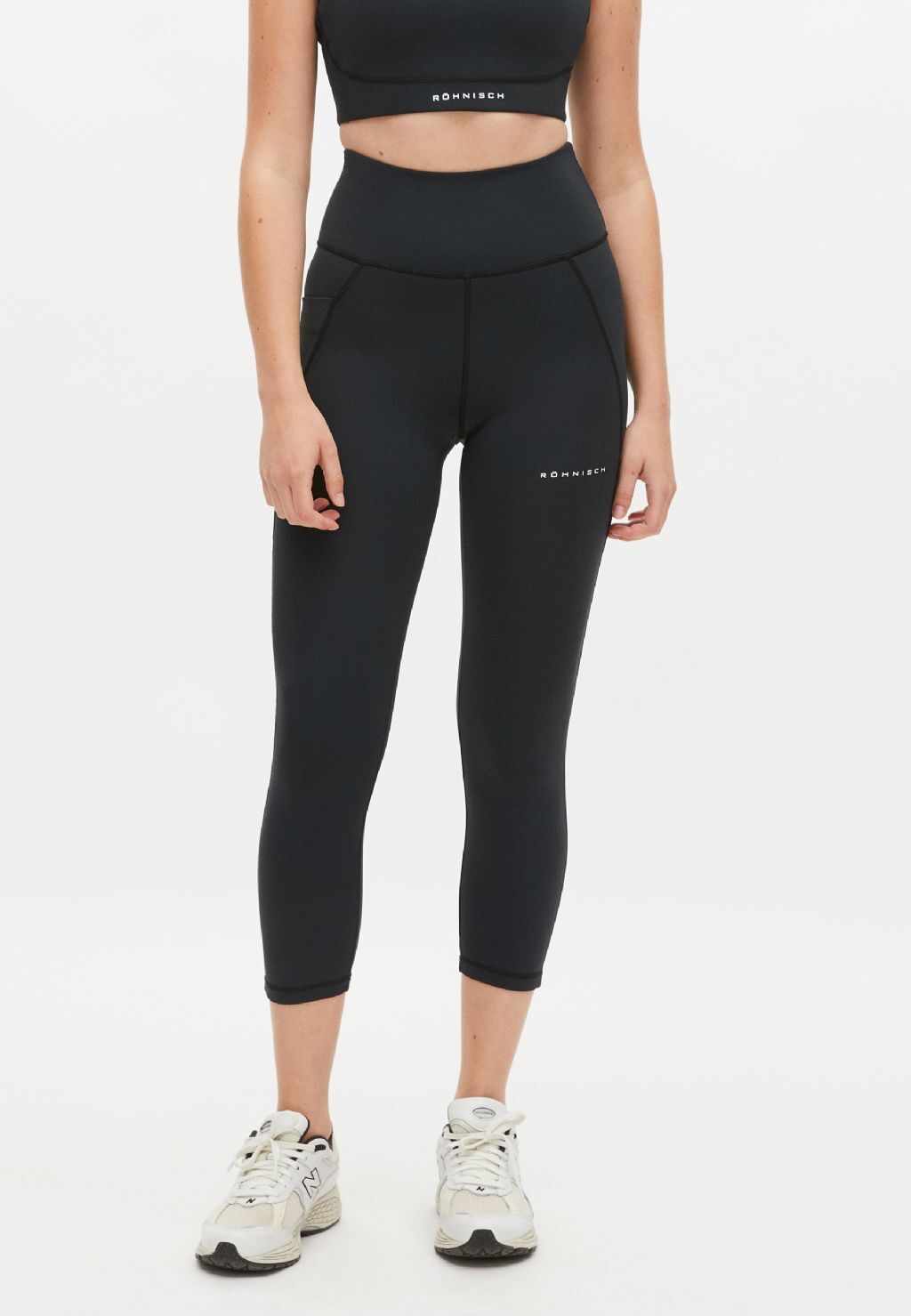 Röhnisch Flattering High Waist 7/8 Hardloopbroek Zwart Dames