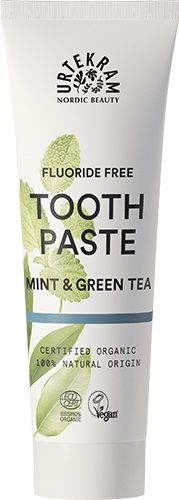Urtekram Mint & Green Tea Tannkrem uten fluor