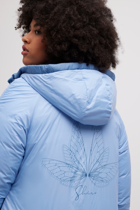 Wendejacke, Schmetterling, 2-Wege-Zipper, Stehkragen