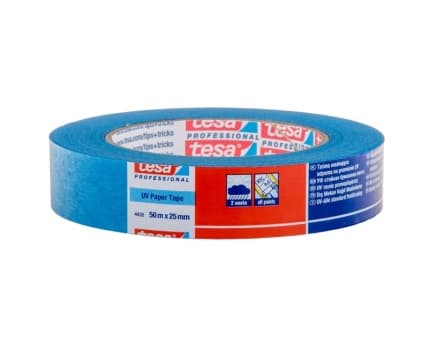 Profesjonell maskeringstape blå for innsiden 28 dager og utenfor 14 dager 50m 25mm 04435-00015-00