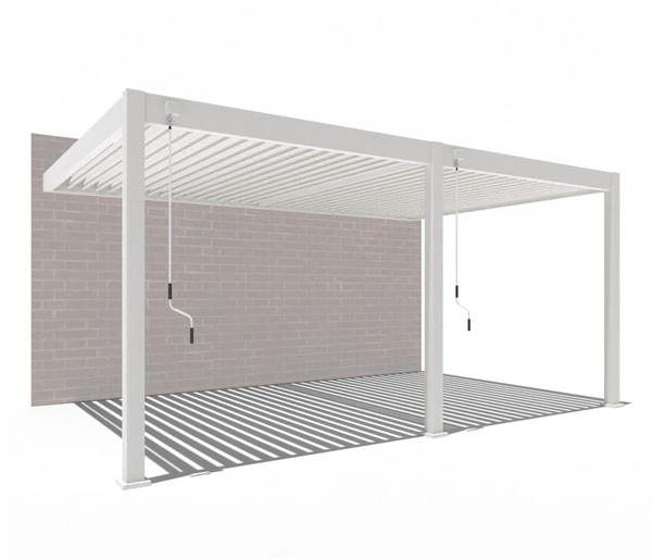 Weide Deluxe Wandpergola Voll-Alu, ca.