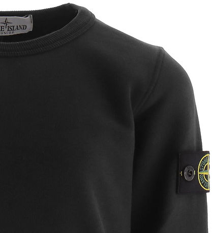 Stone Island Sweatshirt - Schwarz m. Logo