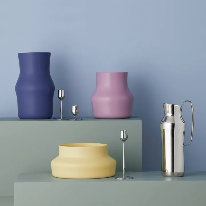 Gense - Dorotea Keramikvase, 18 x 19,5 cm, lilac purple