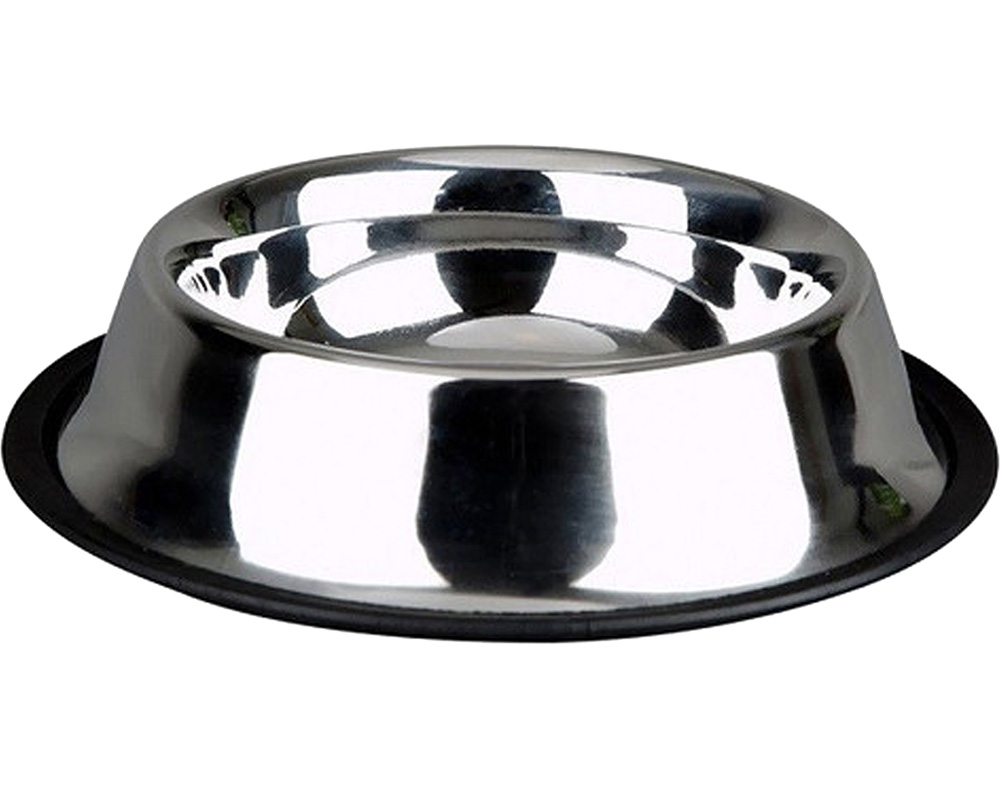 COMEDOURO COM ANTIDERRAPANTE INOX 21CM 475ML