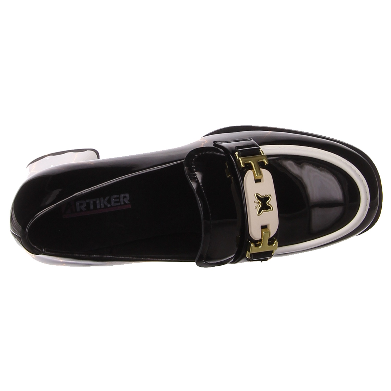 HBH Slipper schwarz/weiß schwarz