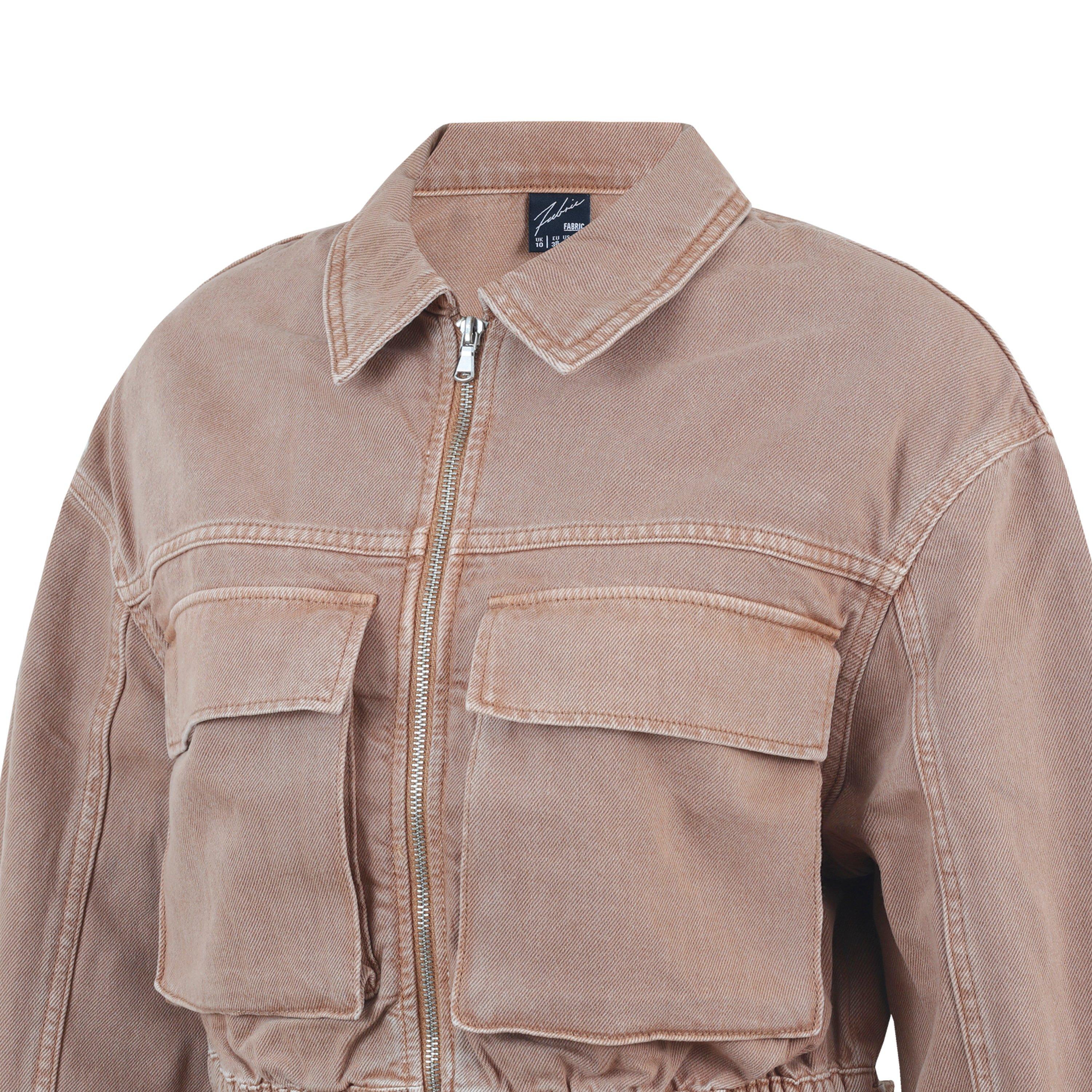 Fabric Denim Jacket Womens