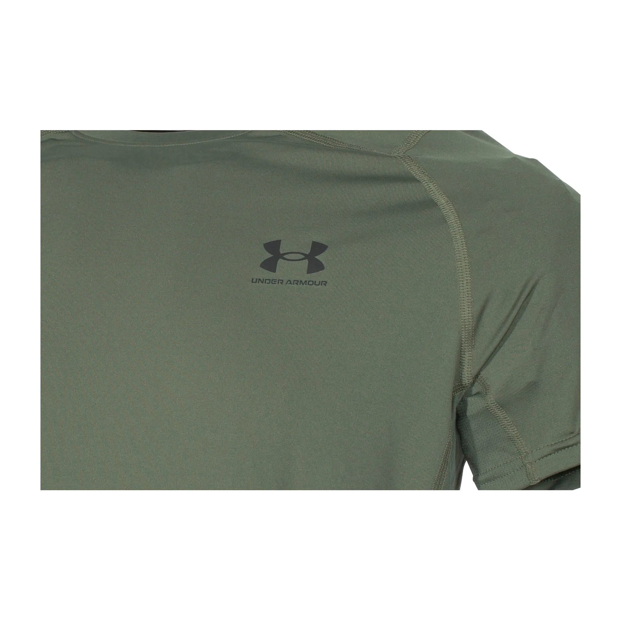 Under Armour -  Under Armour T-Shirt HeatGear Passgenau oliv
