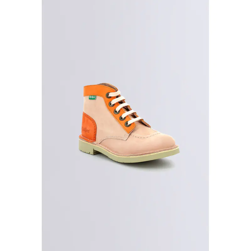 Kick col Saumon orange BOTTINES Cuir Fille