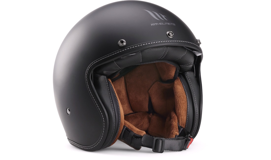 Pilothjelm MT Le Mans 2 SV S matsort inkl. klar og mørktonet solbrille str. S