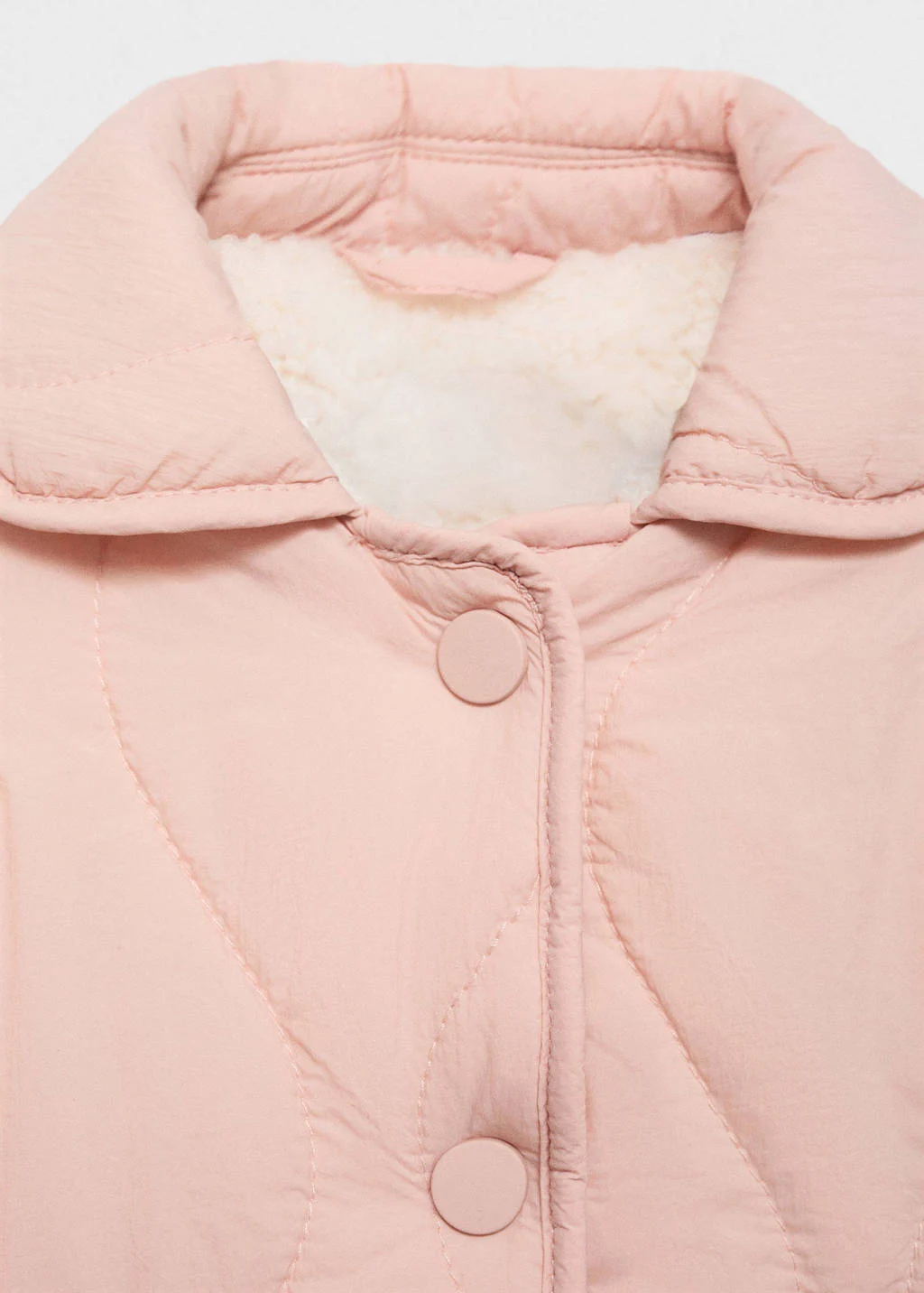 Mango Kids gewatteerde jas roze