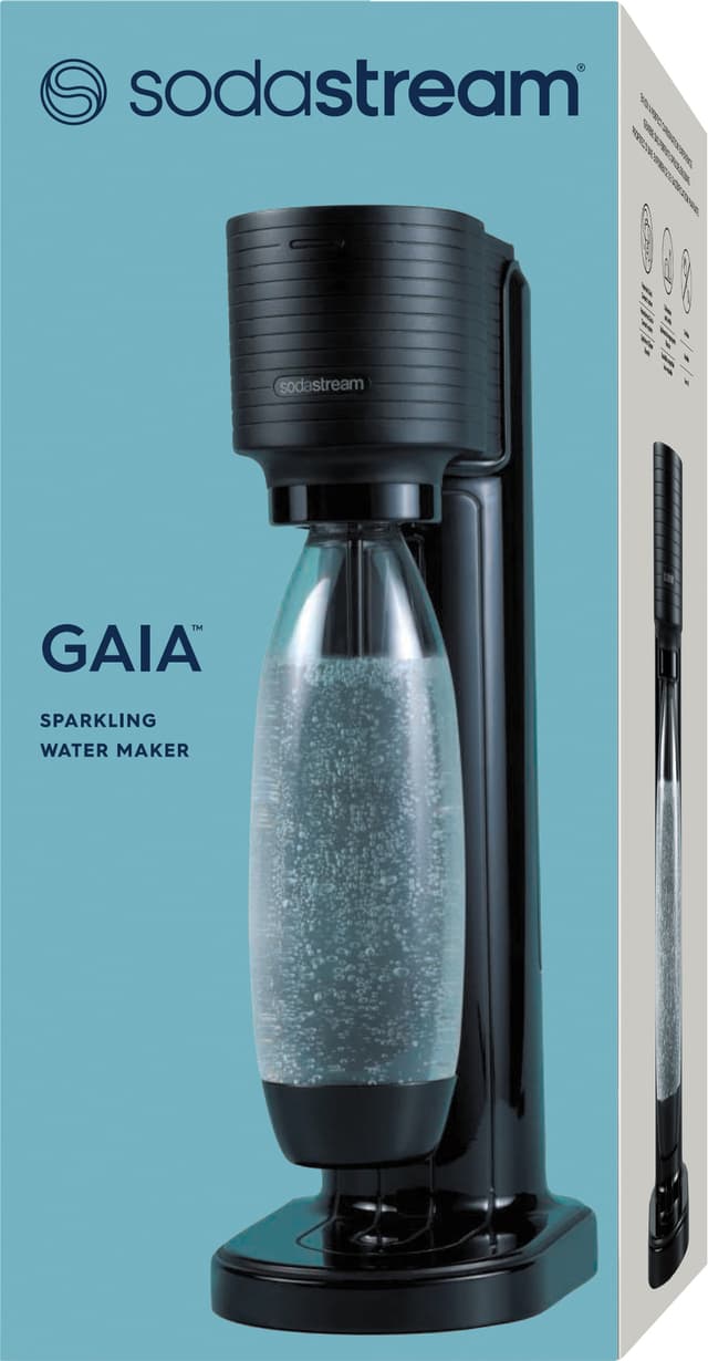 Sodastream GAIA Black sodavandsmaskine uden kulsyrepatron 1017901770 (sort)