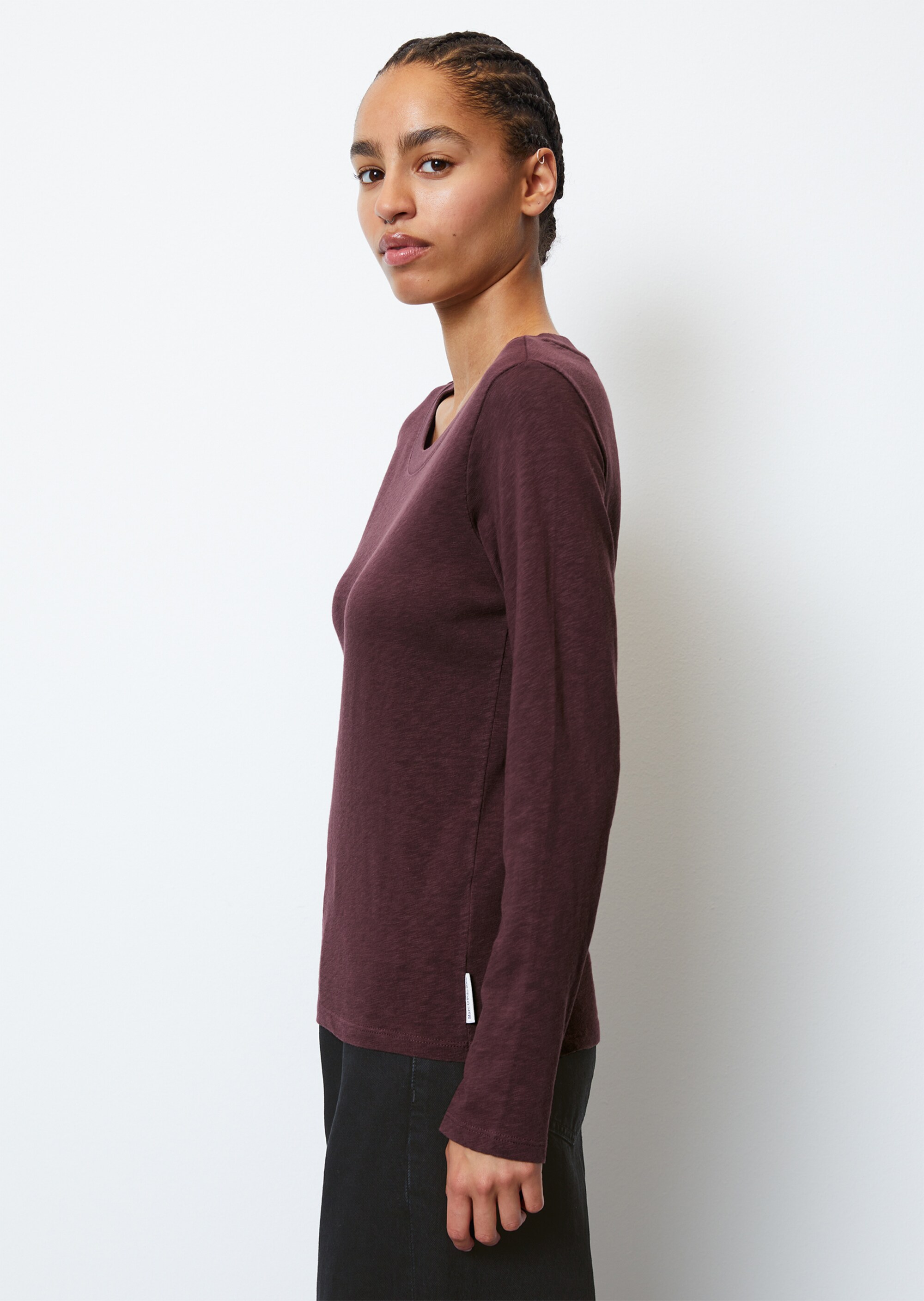 Rundhals-Longsleeve aus Organic Cotton