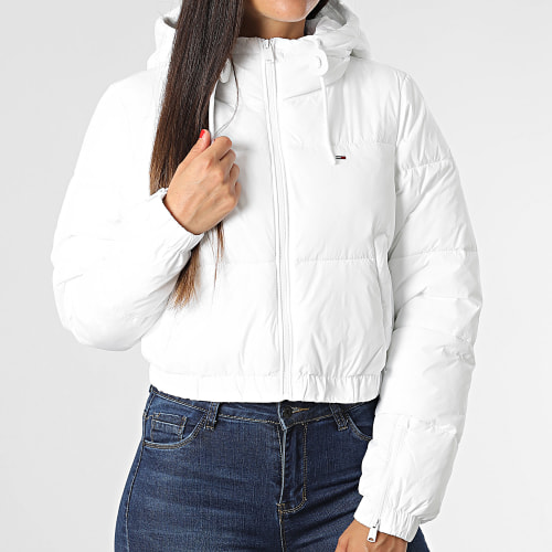 Doudoune Capuche Crop Femme 5964 Blanc