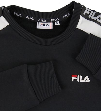 Fila Sweatshirt - Teom Crew - Schwarz/Weiß