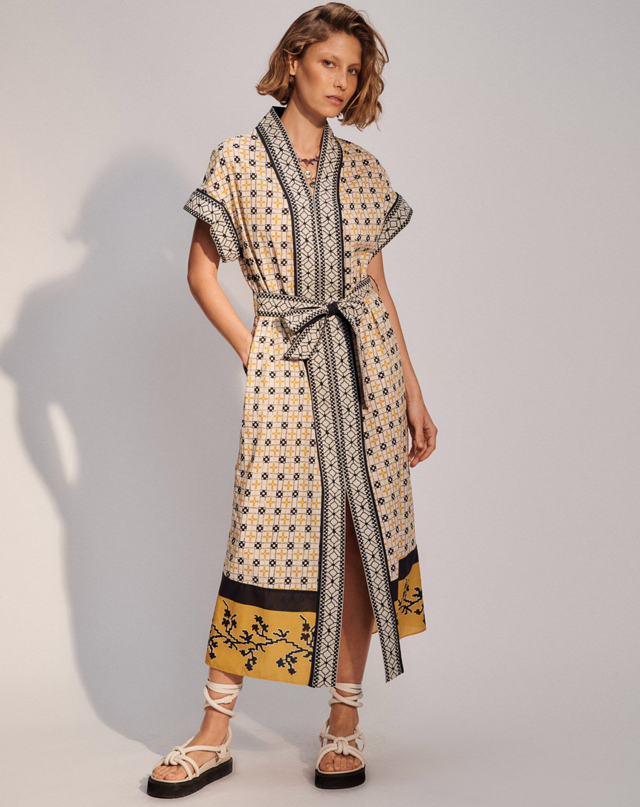 Stella Forest Robe droite Francine jaune