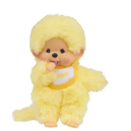 Monchhichi mit Latz, 15 cm, 1 Stück; 3-fach sortiert