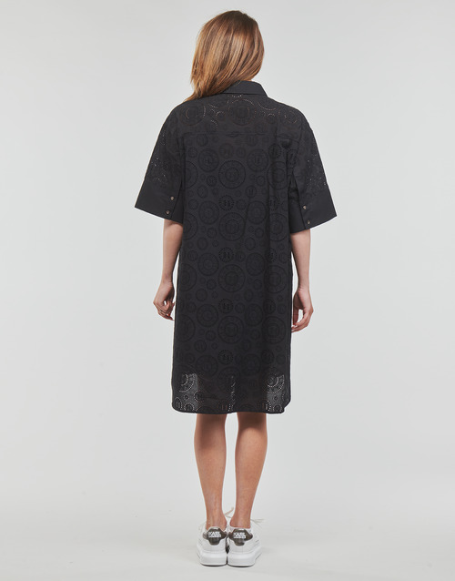 Karl Lagerfeld - BRODERIE ANGLAISE SHIRTDRESS Negro
