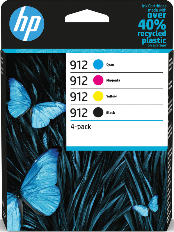 HP 912 Tintenpatronen Multipack, cyan, gelb, magenta, schwarz