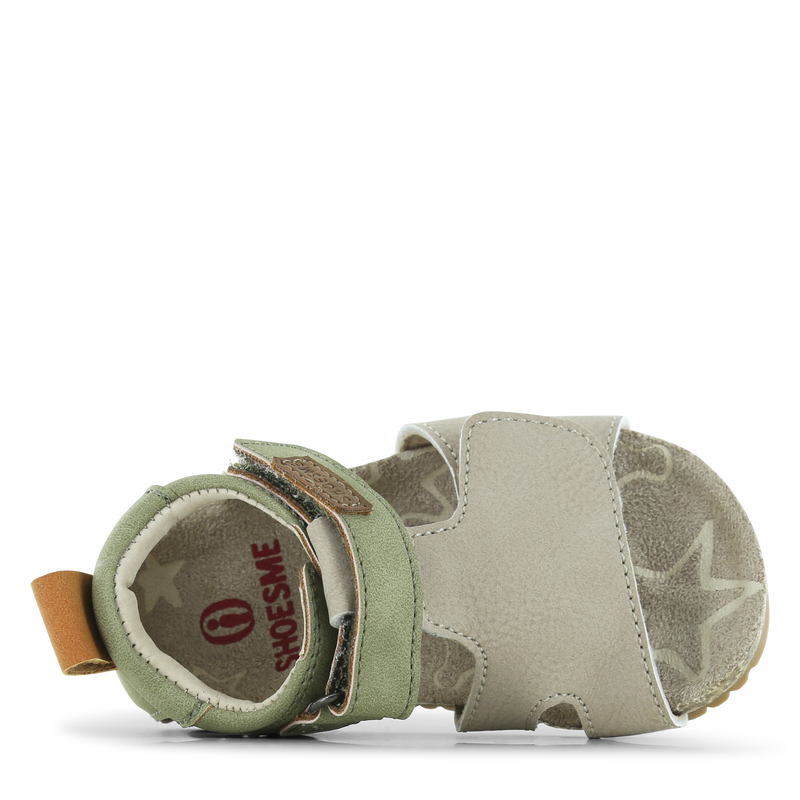 Shoesme taupe-groen sandaaltje Microleer | Jongens schoenen