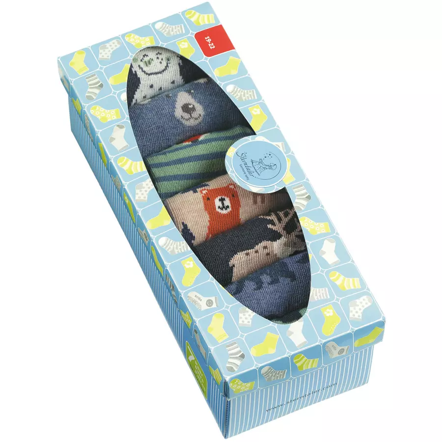 Sterntaler Söckchen 7er-Box blau melange