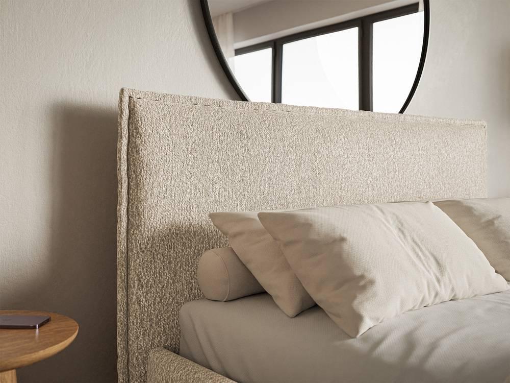 NADUVI Collection Bedframe Esmay chenille 160 x 200 cm
