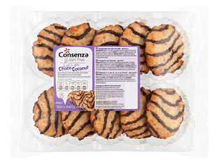 Consenza Kokosmacronen Choco 400GR