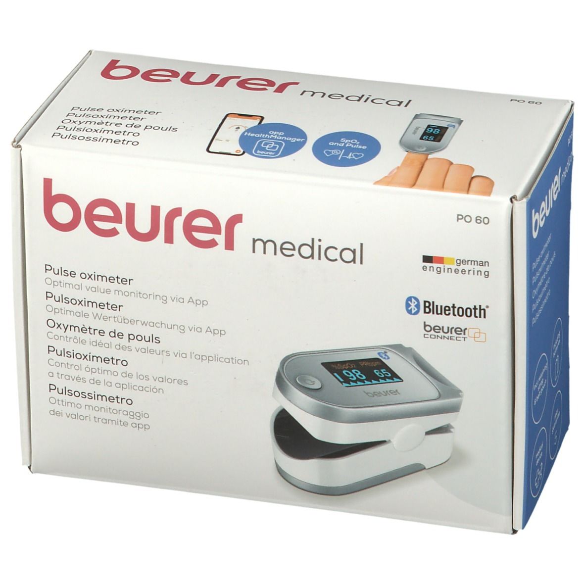 beurer Bluetooth Pulsoximeter PO60