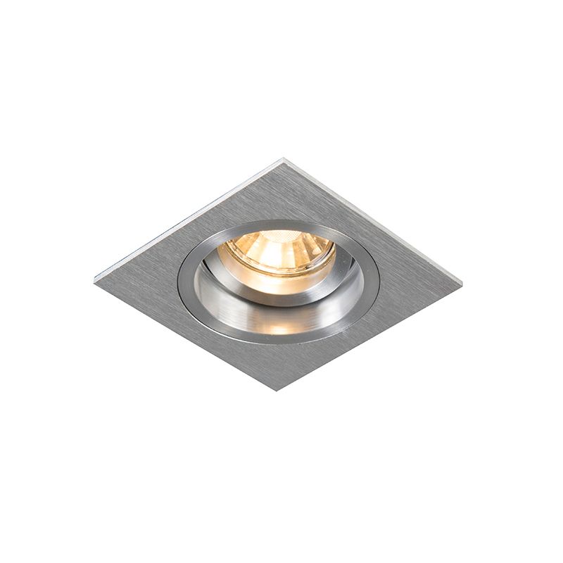 Inbouwspot vierkant aluminium draai- en kantelbaar - Chuck