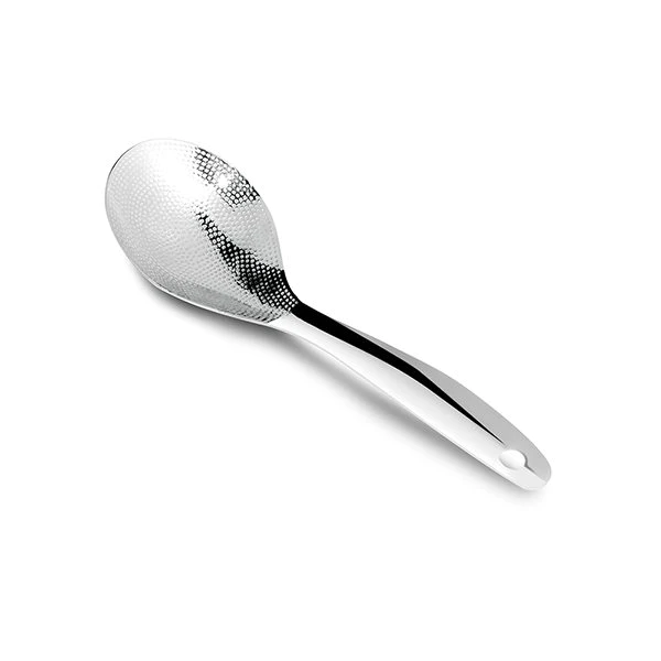 Cuillère à riz martelée en inox I Genietti
