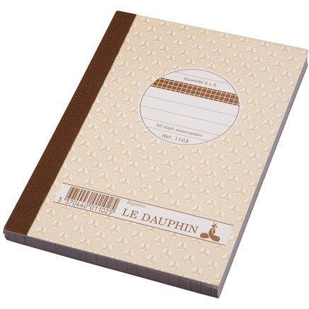 Manifold Le Dauphin 1103 - 50 pages 10,5 x 14,8 cm Autocopiant 3 exemplaires