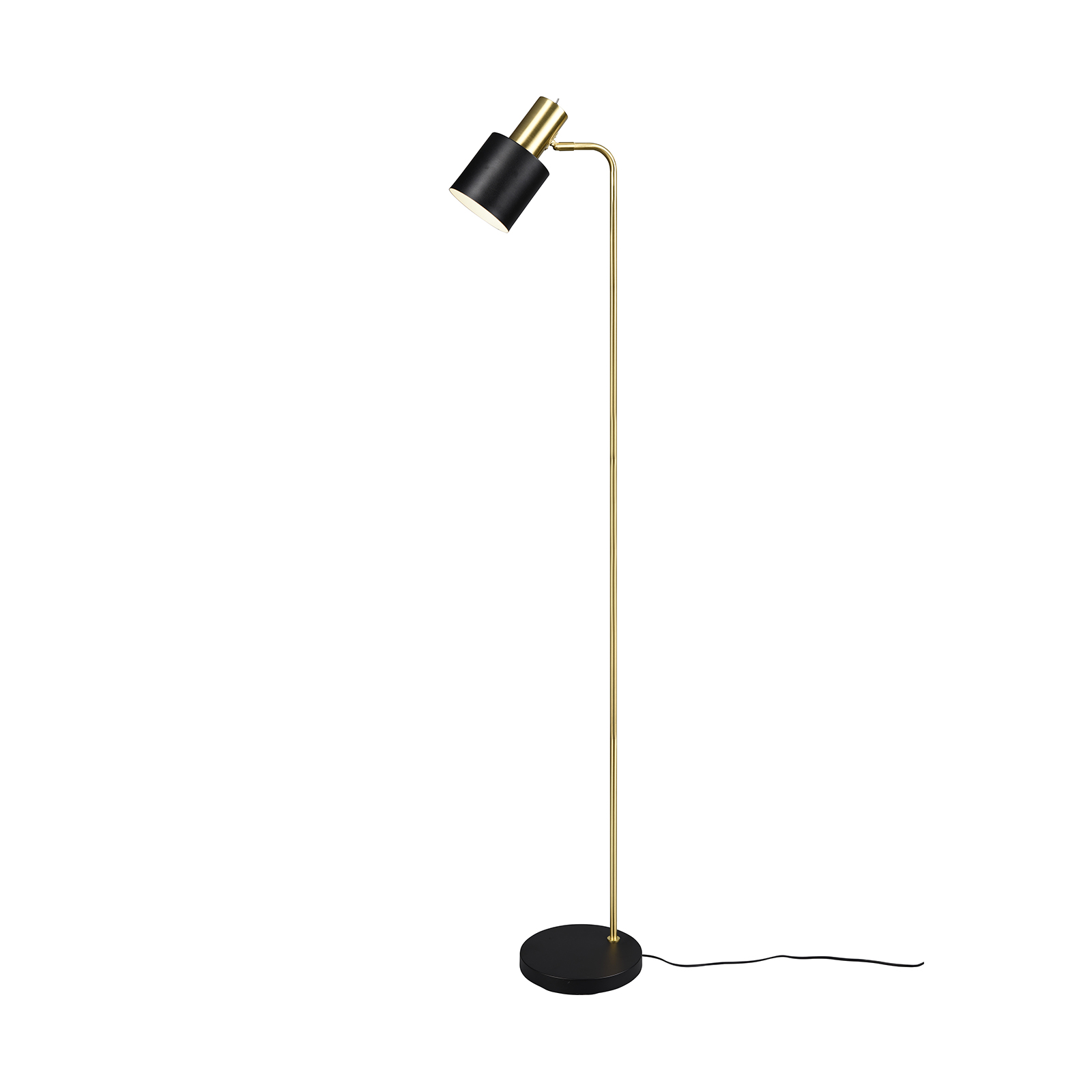 Stehleuchte - schwarz-gold - 150 cm