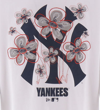 New Era T-Shirt - Floral - Weiß