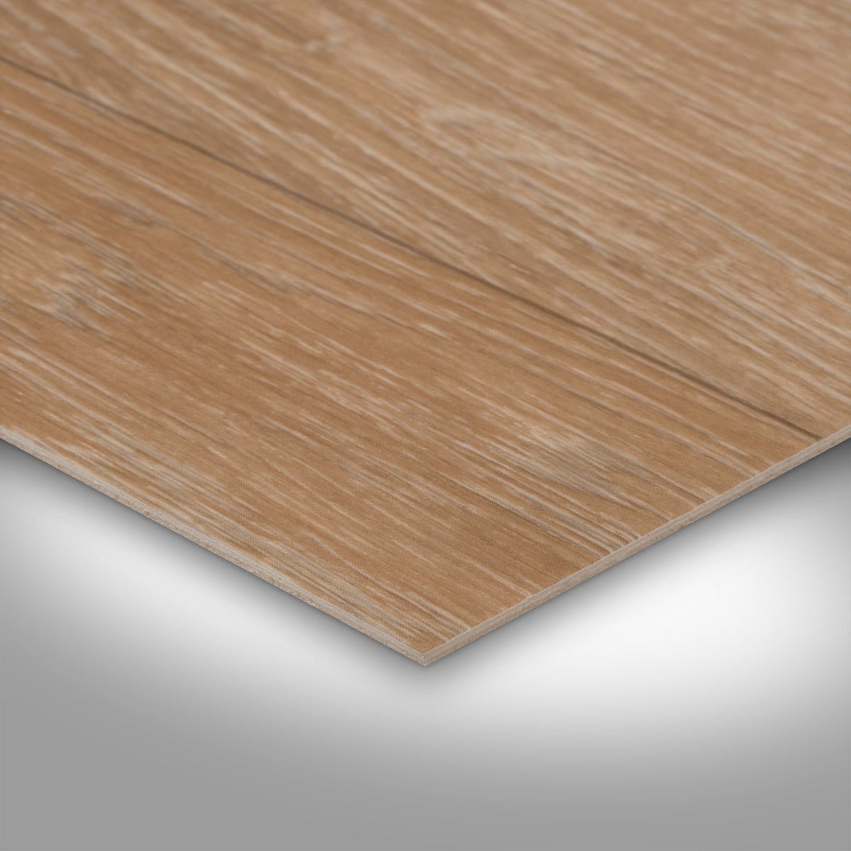 PVC vloer, houtlook, bruin, met schuimrug, 200 cm breed (per meter verkocht)