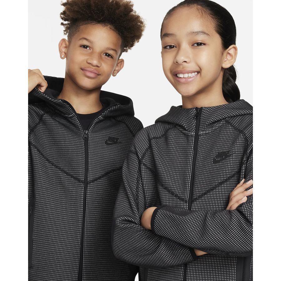 Nike Sweat à Capuche NSW Tech Fleece Winterized FZ - Noir/Gris Enfant