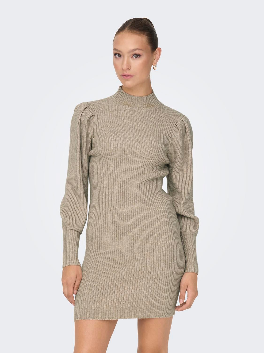 ONLKATIA Langes Kleid Mocha Meringue