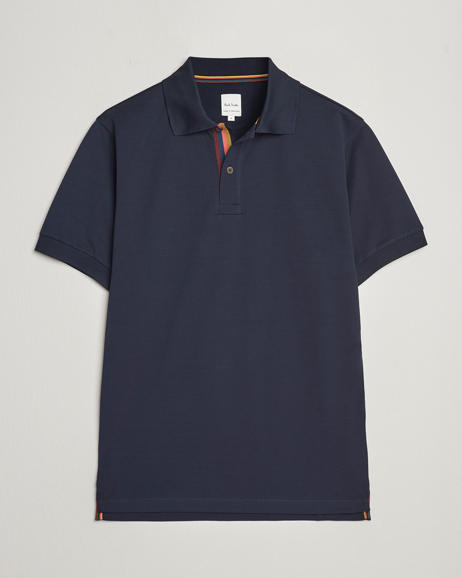 Paul Smith Placket Stripe Polo Navy