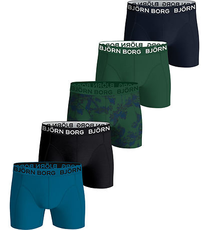 Björn Borg Boxershorts - 5er-Pack - Schwarz/Grün/Blau