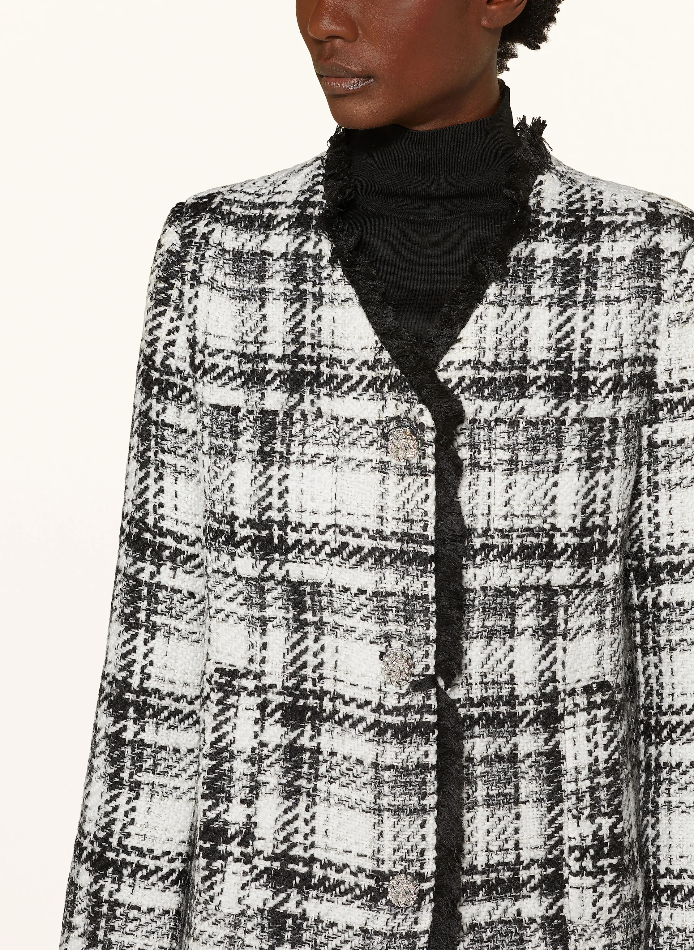 MRS & HUGS Tweed-Blazer mit Glitzergarn