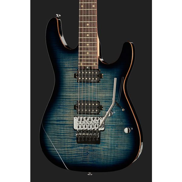 Harley Benton Fusion-III HH FR EB FBL w/Case
