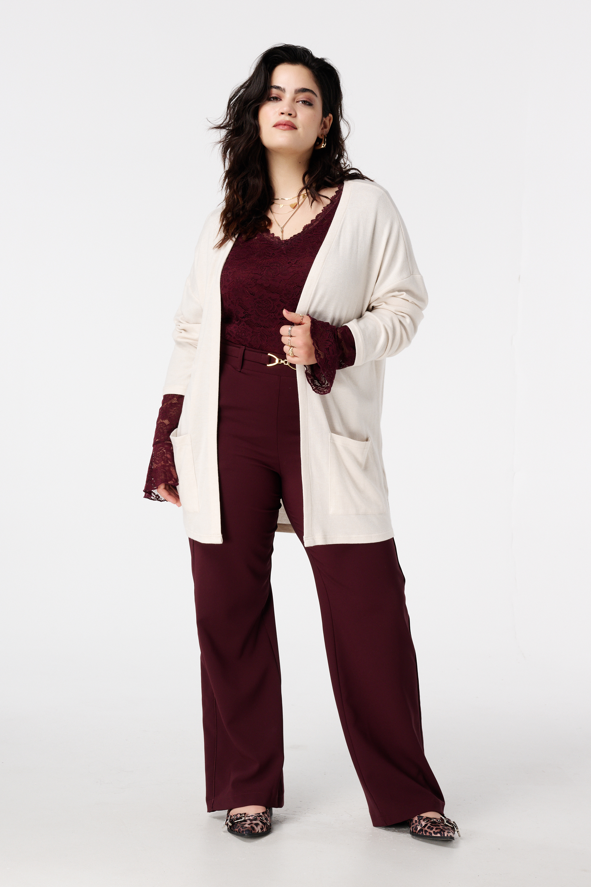 Lang vest met steekzakken Kit