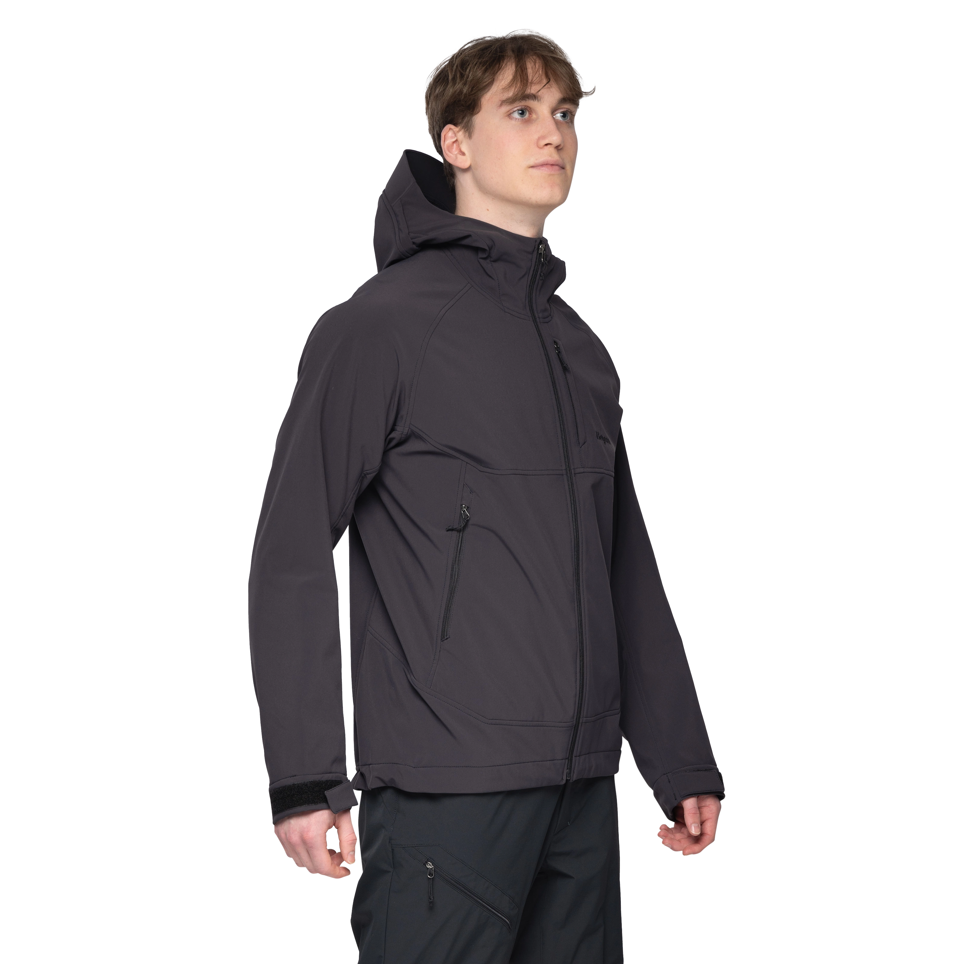 Vaagaa Softshell Jacket Hood Men Black