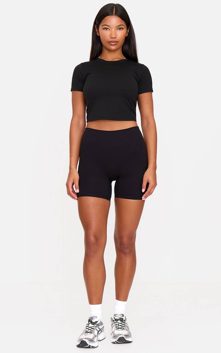 Noir Short De Sport Taille Haute Ultimate Sculpt
