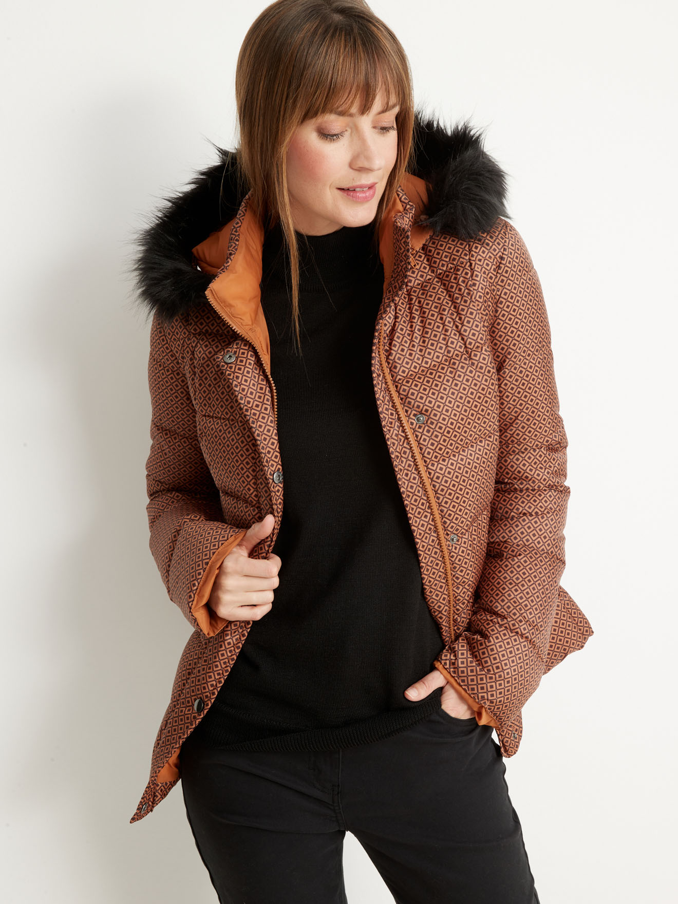 Parka à capuche déperlante