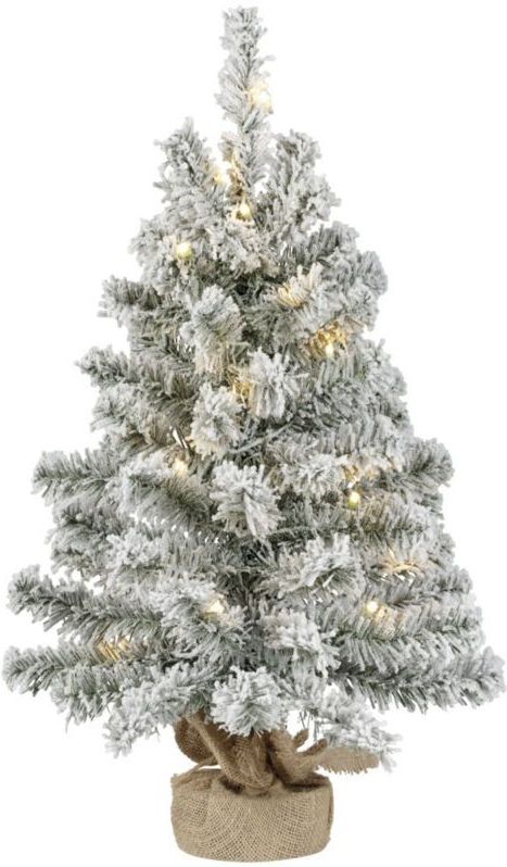 Everlands - Imperial Mini Boom - Kunst Kerstboom - 60 cm - Sneeuw - LED Verlichting