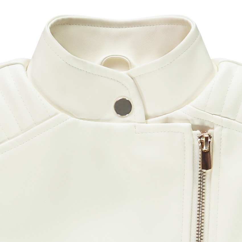 Perfecto esprit biker en simili cuir doublé pour fille