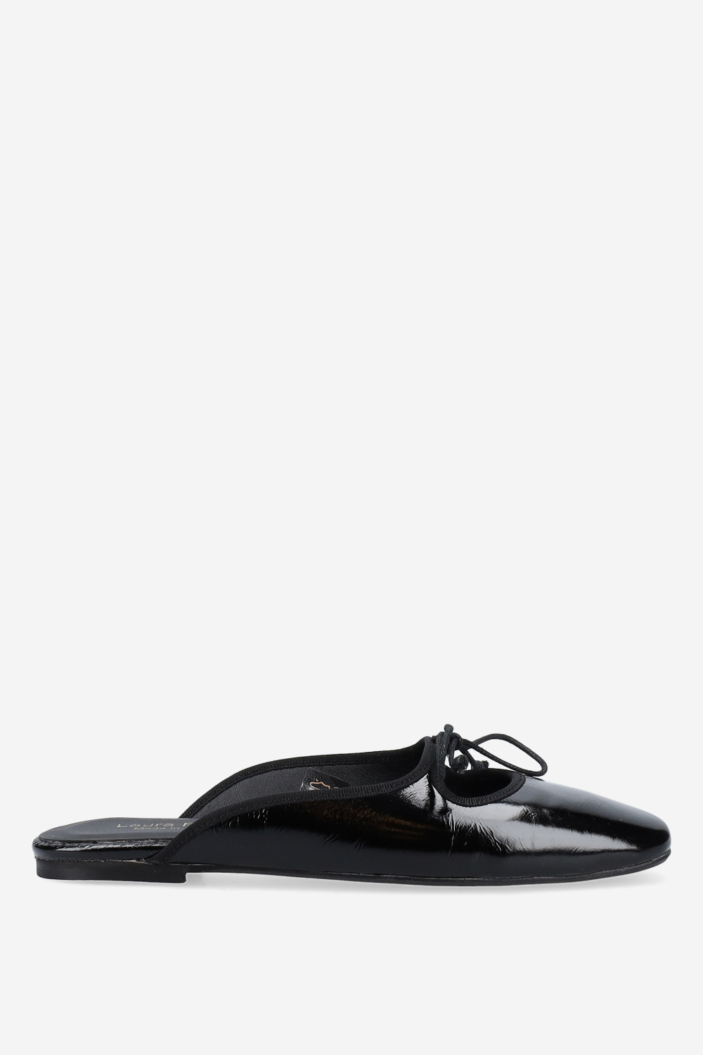Patent leather mules
