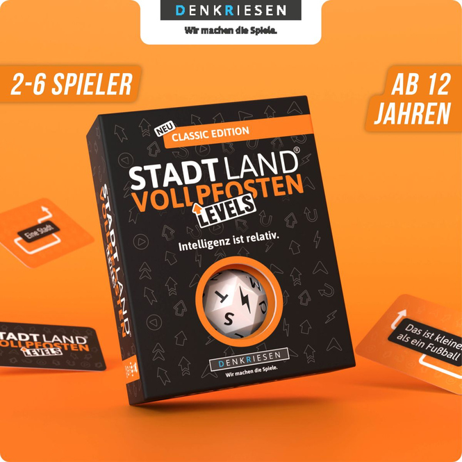 Stadt Land® Vollpfosten - Levels - Classic Edition - Intellignez ist relativ