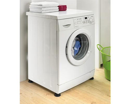 Rubberen demper wasmachine onderzetter, zwart, Ø 45 mm, 4 stuks