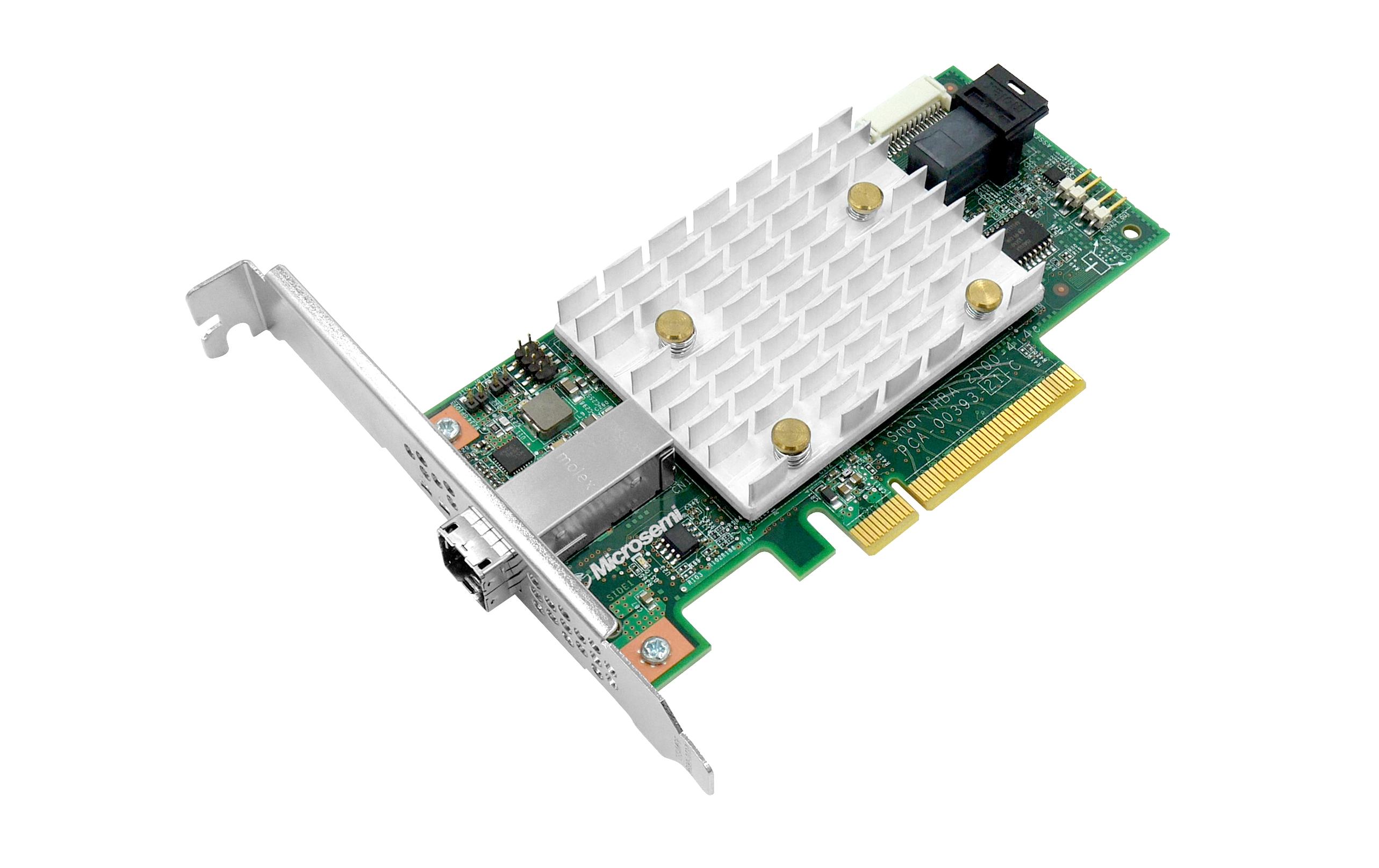 Host Bus Adapter 8 Port SATA3/SAS3 Smart-2100-4i4e<br>PCIe 3.0 SAS/SATA Host-Bus-Adapter mit 12 Gbps und Hardware-RAID