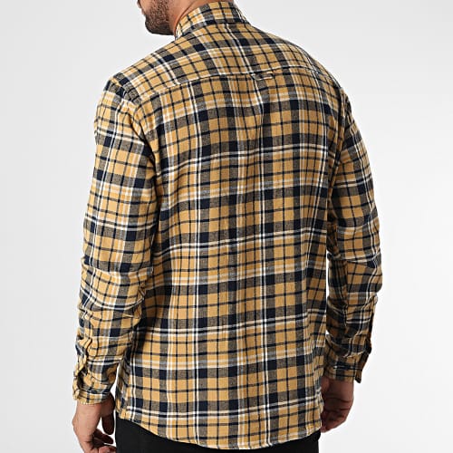 Chemise Manches Longues A Carreaux Managua Jaune Bleu Marine